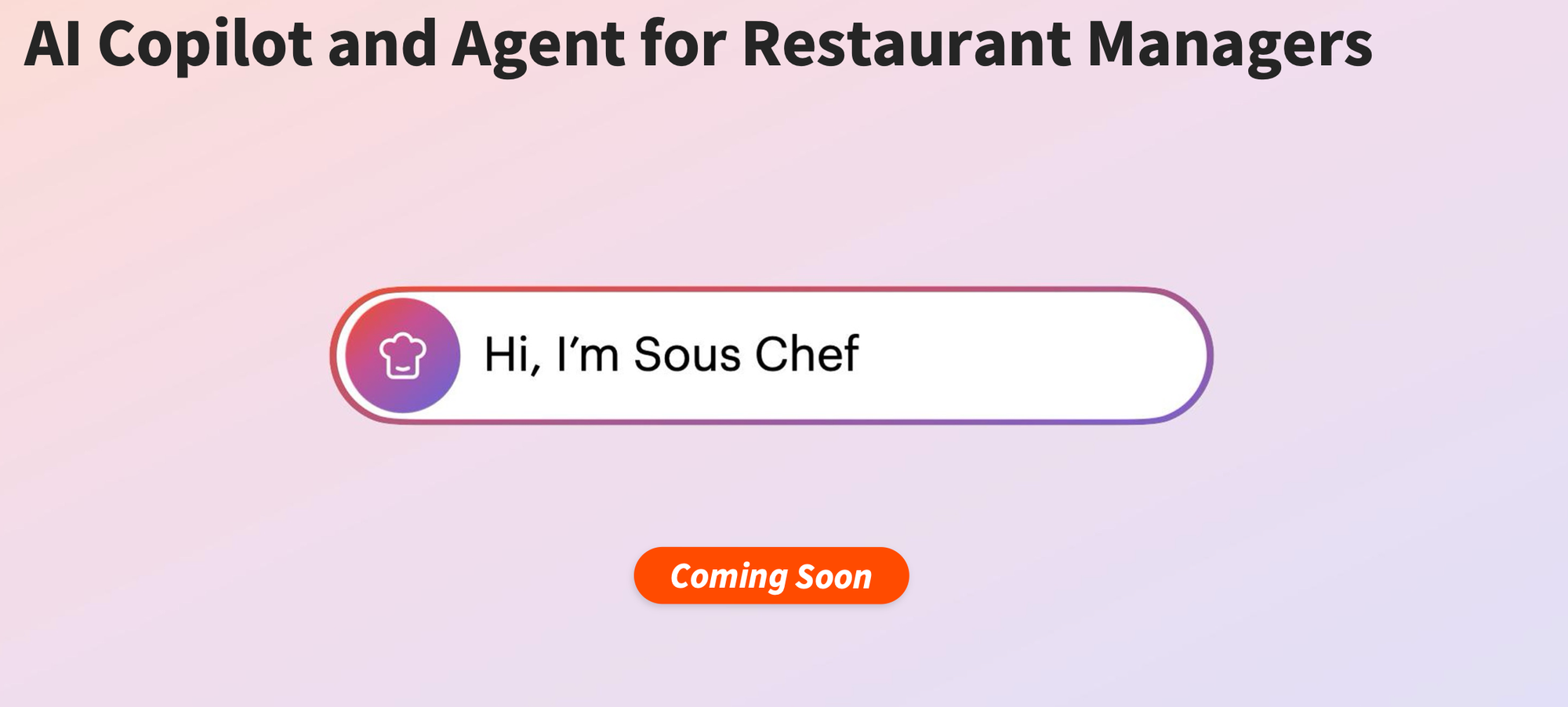 Toast Sous Chef AI